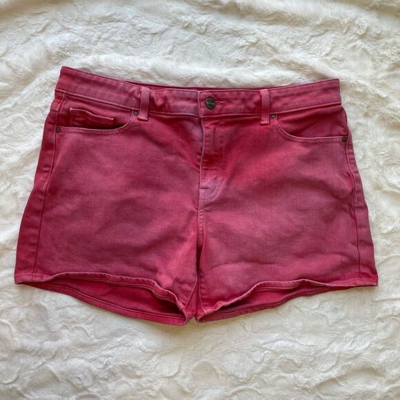 Velvet Anthro Red Tie Dye Iman Boyfriend Denim High Rise Short - Women’s 30 - Picture 2 of 8